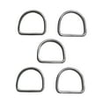 thumbnail image 1 of 5 hebillas de anillos en D de acero inoxidable, multifuncionales, hechas a mano, fuertes anillos en forma de D, conector de Metal, anillo en D para 3mmx30mmx27mm, 1 of 8