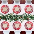 thumbnail image 7 of Ryvnso Snoflake Merry Chritsmas Round Plate Mats Dining Table Placemat Set of 4 for Holiday Decoration, 7 of 7