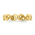 thumbnail image 4 of Primal Gold 14 Karat Yellow Gold Swirl Toe Ring, 4 of 7