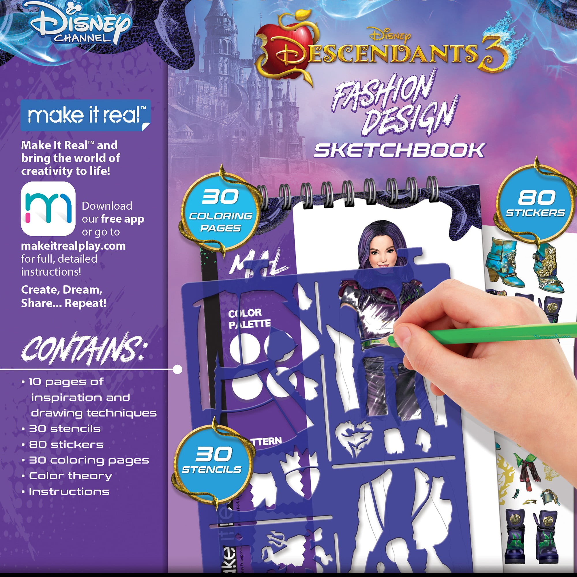 Descendants Fashion Pack for Kids Bundle - Descendants Doll Fashion  Designer Kit for Girls with Disney Villains Tattoos, More | DIY Arts and  Crafts