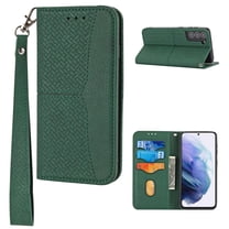 SaniMore Samsung Galaxy S23 6.1" 2023 Case, Removeable Hand Lanyard, Wallet Cover [Card Slots Cash Pocket] Kickstand Shockprof TPU PU Leather Folio Magnetic Drop-proof Full Protective Shell, Green