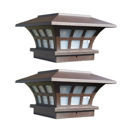 Spatiy Solar Post Lights Outdoor Solar Lamp Post Light Waterproof Lamp Landscape Wall Lights Decoration with For Deck Patio Coffee