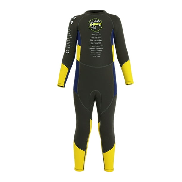 Traje de Baño de Manga Larga Sunnimix para Surf Protección UV Niños Traje de Buceo L Gris