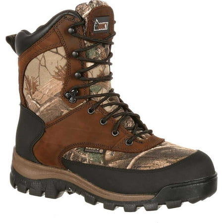 

Men s Rocky 8 Core Insulated Outdoor Boot WP 4754 Brown/Realtree AP Full Grain Leather/Nylon 12 M