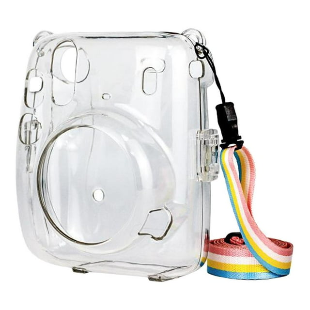 Funda protectora de cristal Soledad para cámara instantánea con correa de hombro desmontable