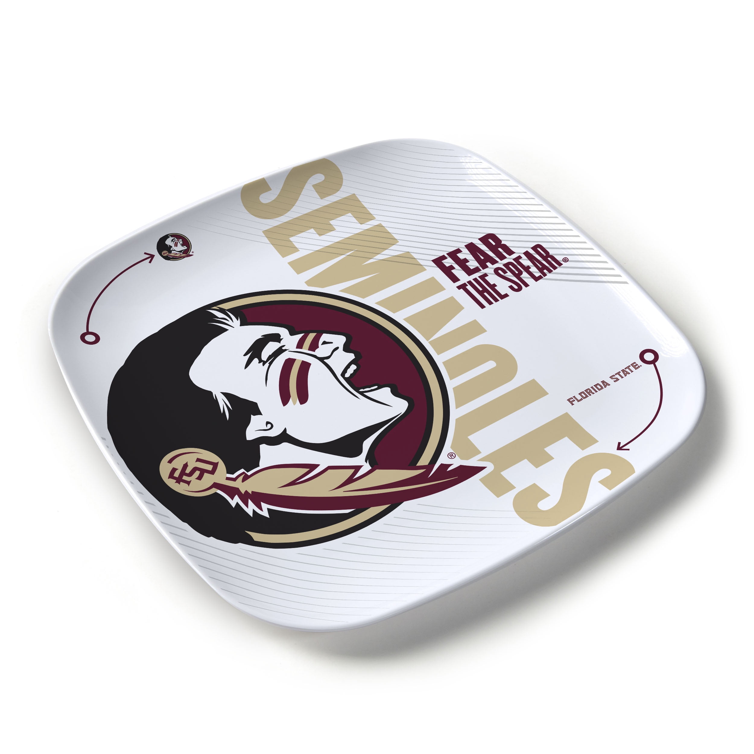YouTheFan NCAA Florida State Seminoles Large Party Plate