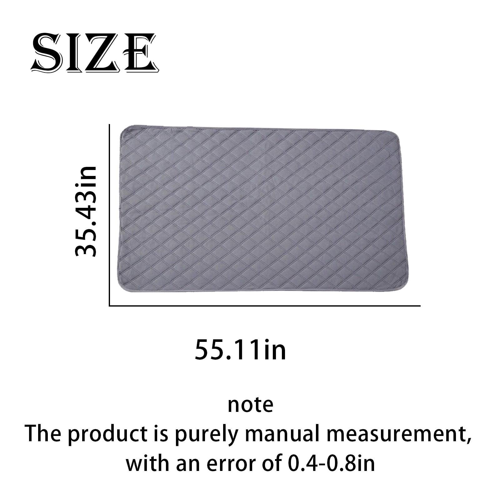 Washable Pee Pads for Dogs,Reusable Puppy Pads,Super Absorbent & Waterproof Training Mats for Potty,Crate,Kennel,Playpen,Bed & Sofa,Anti-Slip Wee Pee Pads for Dogs(35.4"×55.1",Gray)