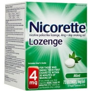 Nicorette Lozenges 4mg Mint Flavored 72 Ct
