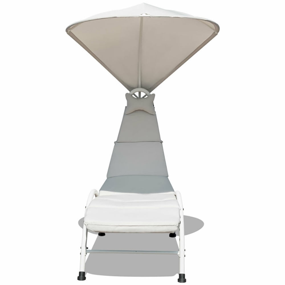 Aimee Lii Patio Hanging Swing Hammock Chaise Lounger Chair with Canopy, Patio Loungers, Beige Aimee Lii Patio Hanging Swing Hammock Chaise Lounger Chair with Canopy, Patio Loungers, Beige