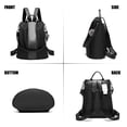 thumbnail image 4 of PINCNEL Mochila para mujer Monedero Mochila antirrobo de nailon impermeable Bolso de hombro ligero, 4 of 5