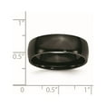thumbnail image 6 of Chisel Stainless Steel Polished Black IP-plated 7mm Band, 6 of 7