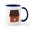 White/Navy Inside, variant on CafePress - Brick House Pig Mugs - 11 oz Ceramic Mug - Novelty Coffee Tea Cup