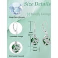 thumbnail image 7 of VESITIM 925 Sterling Silver Butterfly Dangle Earrings for Women May Birthstone Emerald Butterfly Earrings Jewelry Gift, 7 of 7