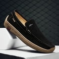 thumbnail image 4 of Men's Casual Loafers Slip On Leather Shoes Comfortable Driving Shoes Male Moccasins Classic Penny Loafer Flats Boat Shoes, 4 of 10