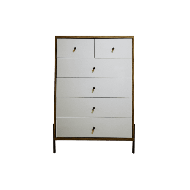 Cajonera Moderna De 6 Cajones Diseño Minimalista Comoda blanca