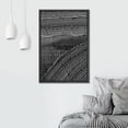 thumbnail image 3 of PixonSign Framed Canvas Wall Art Rustic Black Paint Stroke Landscape Abstract Print Minimalism Contemporary Nordic Relax/Calm Decoration for Living Room, Bedroom, Office - 24"x36" Black, 3 of 5