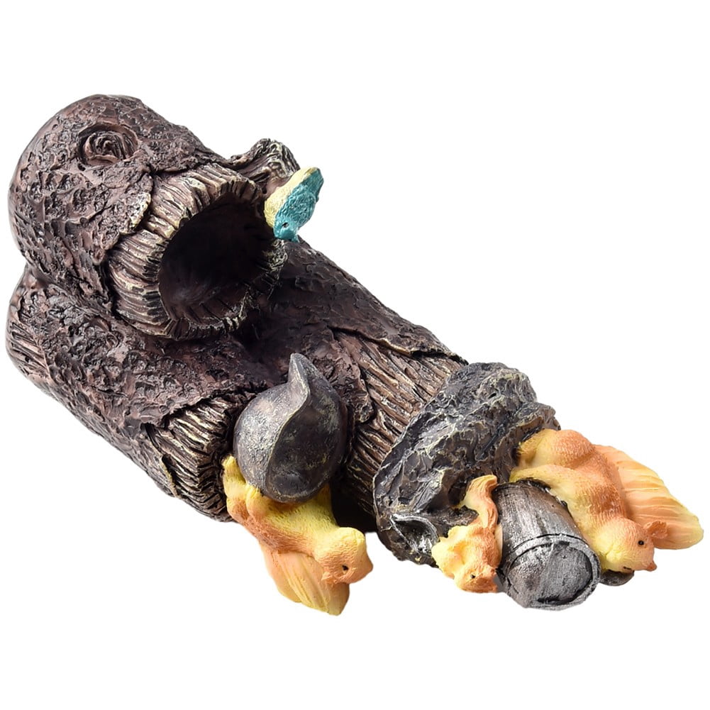 RichLink Charming Solar-Powered Squirrel Garden Sculpture - Perfect Outdoor Decor!,Squirrel