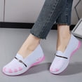 thumbnail image 6 of Hurxie Walking Shoes Women Slip on Sneakers Non Slip Work Tennis Plantar Breathable Mesh Comfortable Ladies Nursing White, 6 of 7