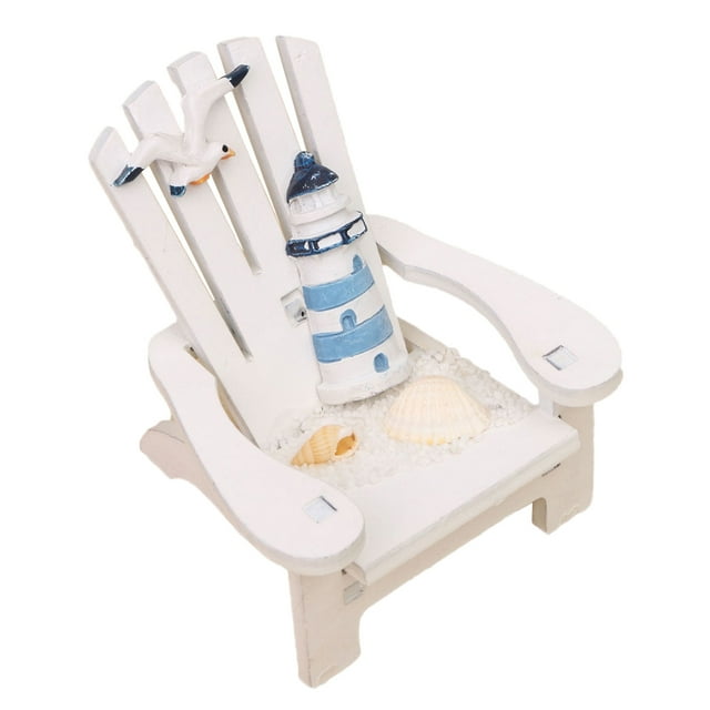 Mini silla de madera para jardín de hadas, modelo de faro, pastel de bodas, accesorios para casa de muñecas Sharpla Mini silla de madera