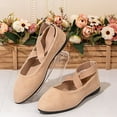 thumbnail image 6 of Khaki Ladies Flat Shoes With Strappy Design Breathable For Casual Wear During Summer Fall Seasons, 6 of 9