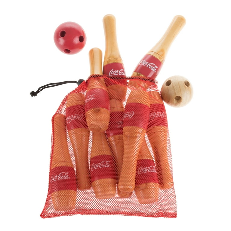 Coca Cola Lawn Bowling Game/Skittle Ball- Indoor and Outdoor Fun