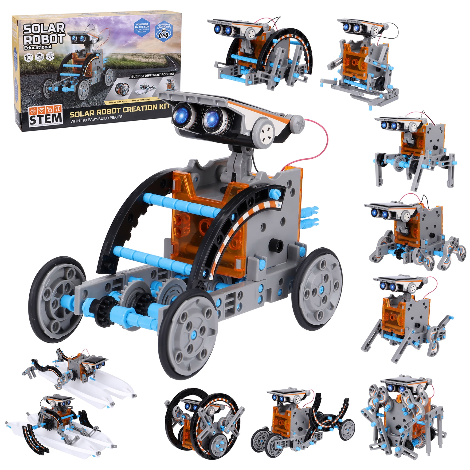 STEM 12-in-1 Solar Robot Toys for 8-12 Years Old Kids Educational DIY Solar  Powered Building Toys Experiment Set Engineering Science Toy for Boys and  Girls 