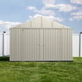 thumbnail image 3 of Arrow Elite 12 x 14 x 8 ft Cool Grey Steel Storage Shed, 3 of 17