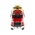 thumbnail image 5 of Western Star 49X SBFA Tridem Axle Heavy-Haul Tractor w/Low-Profile HDG Trailer Red and Black 1/50 Diecast Model Diecast Masters, 5 of 6