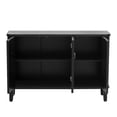 thumbnail image 6 of Sideboard Storage Cabinet with Three fir Doors, ONE PIX Light Luxury Accent Cabinet with Adjustable shelves，Wooden Console Credenza for Kitchen Dining Room，Black, 6 of 9