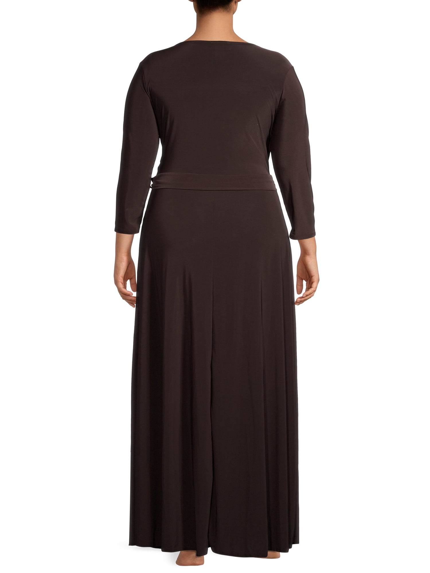 ella samani women's plus size short sleeve maxi wrap dress Ella Samani Women's Plus Size Short Sleeve Maxi Wrap Dress