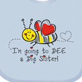 thumbnail image 4 of Inktastic Bee Future Big Sister Girls Baby Bib, 4 of 4