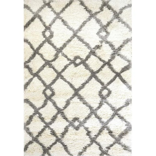 Dynamic Rugs NT356361190 2 ft. 7 in. x 5 ft. Nitro 6361 Rectangle Contemporary Area Rug - 190 Ivory & Grey