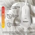 thumbnail image 5 of Blunique Heated Mattress Pad Queen Size with Dual Control Electric Blankets Bed Heater, Silver Gray 60 x 80 inch, 5 of 8