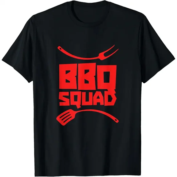 BBQ Squad Grill Master Spatula Funny Unisex Short Sleeve Graphic T-Shirt