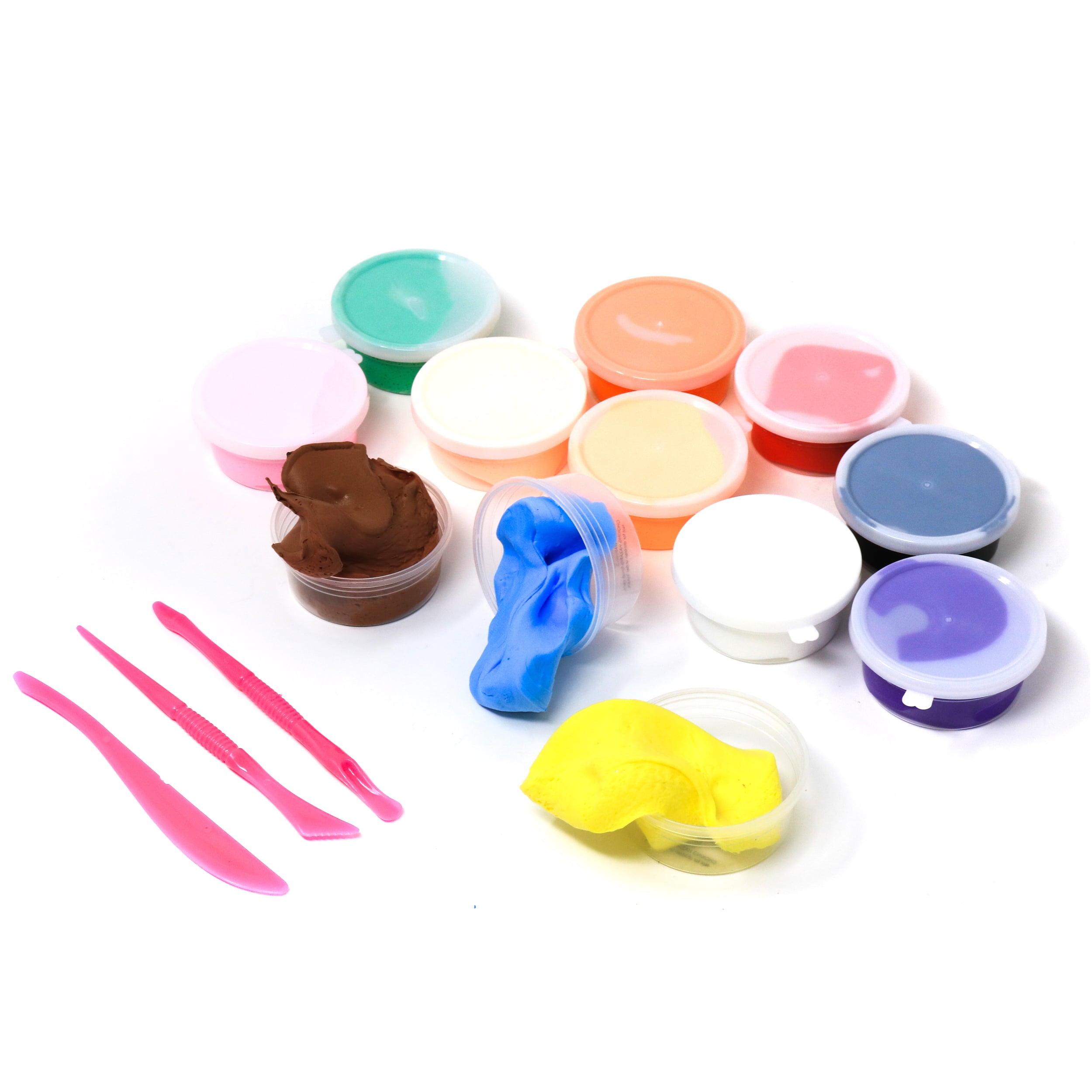 Retailery UltraLight Molding Clay 12 Color Set With Tools And Booklet