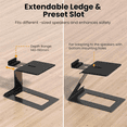 thumbnail image 7 of Desktop Speaker Stand Mount Studio Monitor Riser Support, 7 of 7