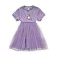 thumbnail image 1 of Little Girl Dresses Short Sleeve Cartoon Embroider Princess Dress Robe Fille Size 5-6T, 1 of 4