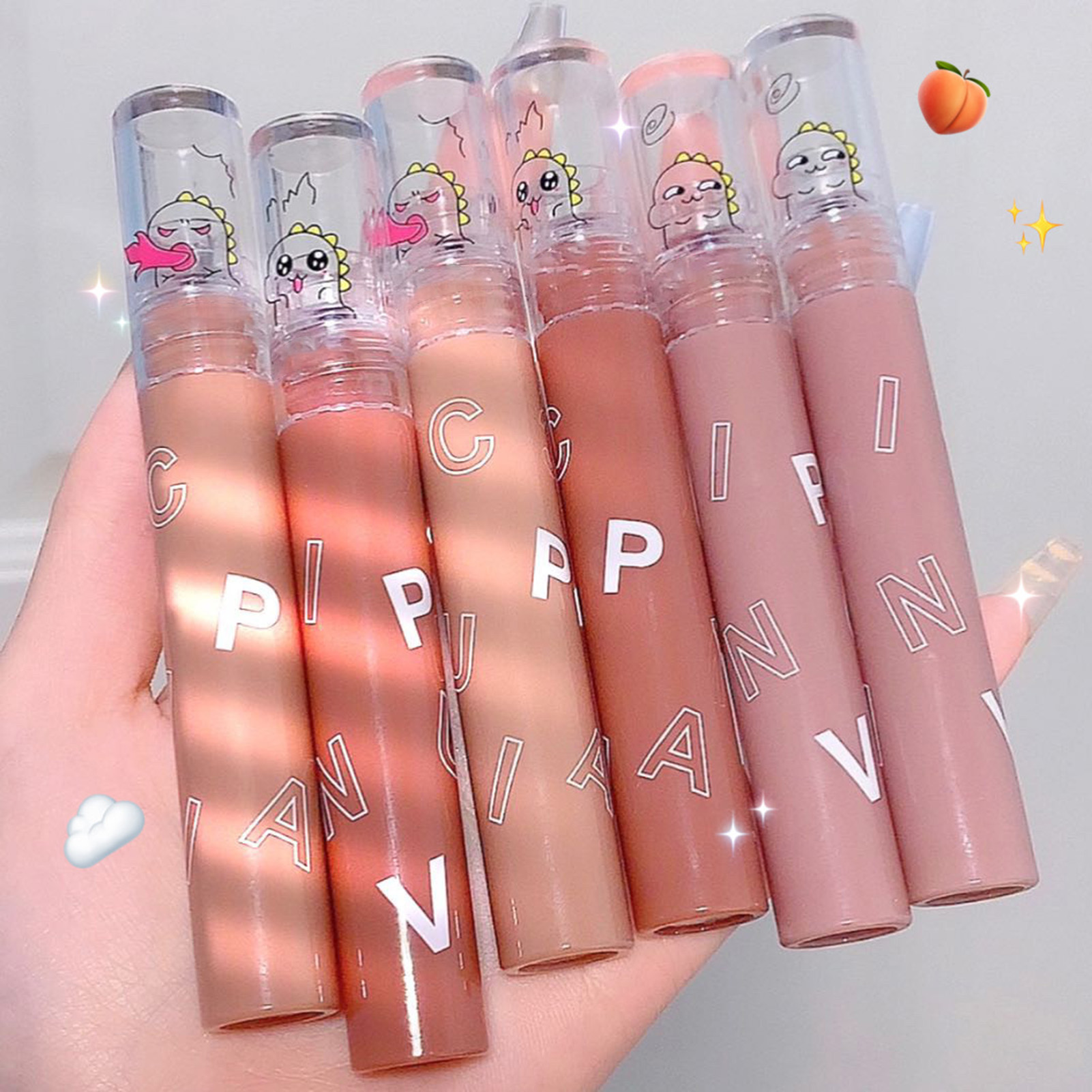 Mairbeon Matte Lip Gloss Nonfade Waterproof Smooth Beautiful Mild