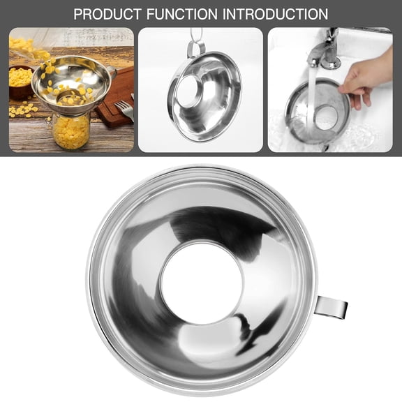 Canning Funnel, 2 Pack Stainless Steel Canning Supplies Kitchen Funnel Jar Funnel Canning Funnel