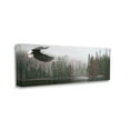 thumbnail image 3 of Stupell Industries Eagle Soaring Over Lake Nature Photography Gallery Wrapped Canvas Print Wall Art, 30 x 13, 3 of 7