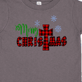 thumbnail image 4 of Inktastic Merry Christmas Buffalo Plaid Cross with Snowflakes Boys or Girls Toddler T-Shirt, 4 of 5