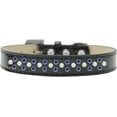 thumbnail image 3 of Mirage Pet Sprinkles Ice Cream Dog Collar Pearl and Blue Crystals Size 20 Gold, 3 of 8