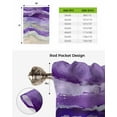 thumbnail image 6 of Purple Coastal Tie Up Curtains for Kitchen Bathroom Bedroom Windows 45 Inch Length, Spring Summer Ocean Beach Nautical Sea Wave Balloon Drape Curtains Shade Rod Pocket Drapery Curtain Panel, 42"x54", 6 of 7