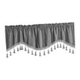 thumbnail image 2 of Rod Pocket Window Curtain Small Window Curtains for Bedroom Kitchen Basement Dark Gray, 2 of 8