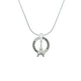 thumbnail image 2 of Delight Jewelry Silvertone 3-D Eiffel Tower Gymnastics Ring Charm Necklace, 18", 2 of 4