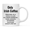 thumbnail image 1 of Andaz Funny Profession Food Groups Quote Ceramic Coffee Mug, 1 of 1
