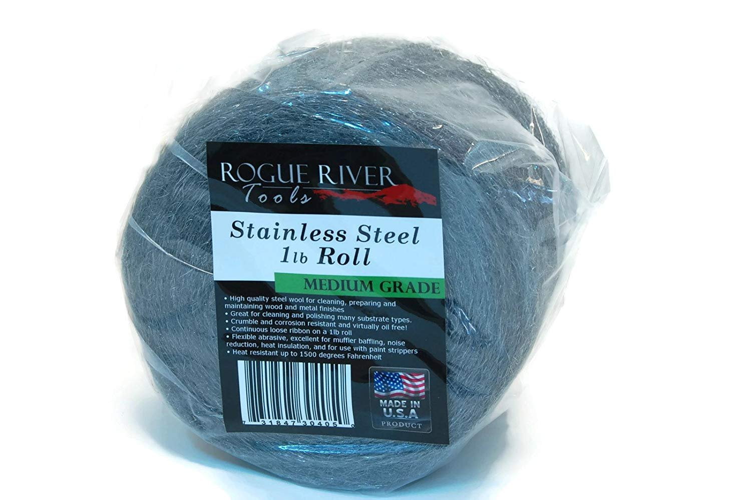Medium Stainless Steel Wool 5lb Roll 
