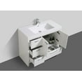thumbnail image 5 of Alma Allier 42" Dark Gray Oak Vanity With A Integrated Sink / Left Side Drawers, 5 of 10