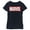 Navy Blue, variant on Girl's Marvel Classic Bold Logo Graphic Tee Black Small
