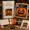 Jack O' Lantern1_A5, variant on Friendly Ghost Halloween Fabric Weaving Kit, Beginner-Friendly Seasonal Craft Kit, Spooky Character Dimensional Fabric Art for Tabletop Display & Holiday Keepsake
